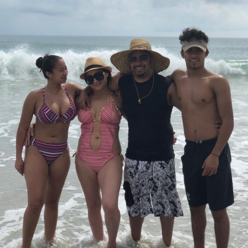 Jaden Newman and her family