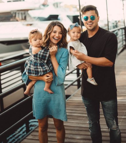 Kyler Fisher with his cute family