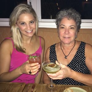 Claire with her mother