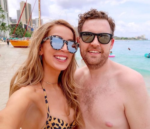 Leighannsays on vacation with her husband