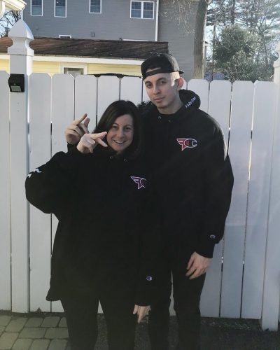tenser with his mom