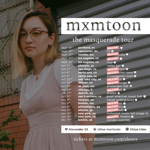 mxmtoon tour dates