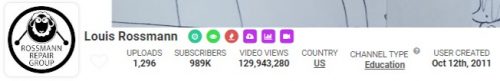 Louis Rossmann s YouTube Stats