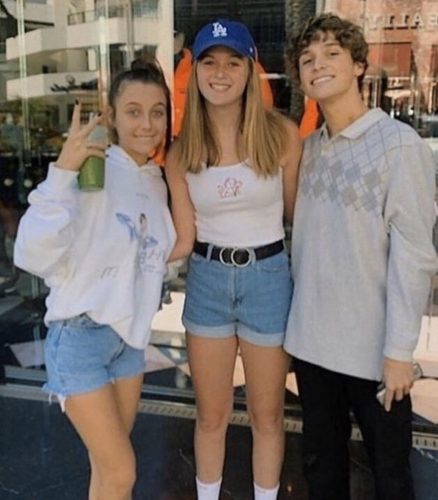 Aaron Hull and Emma with a fan