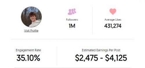 Mark Anastasio Instagram earnings