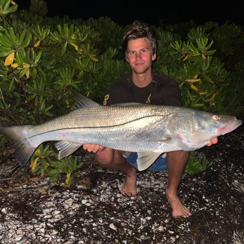 Garrett Galvin with a fish