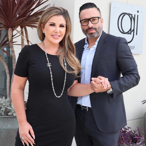 Adriana Gallardo with her husband