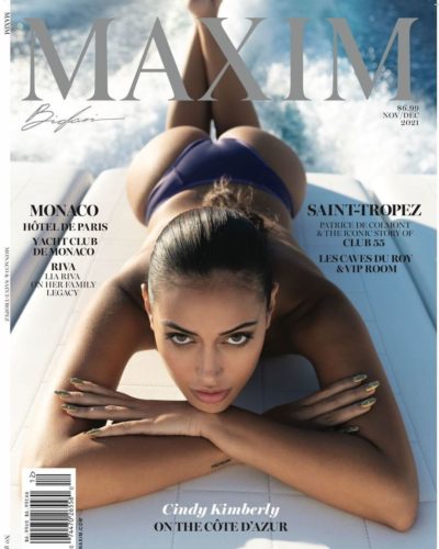 Cindy Kimberly on the cover of MAXIM