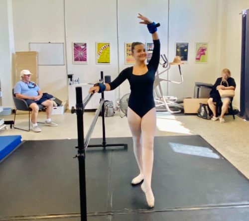 Eva Ariel Binder doing ballet