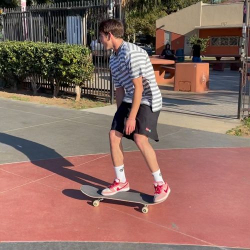 Alex Midler skateboarding