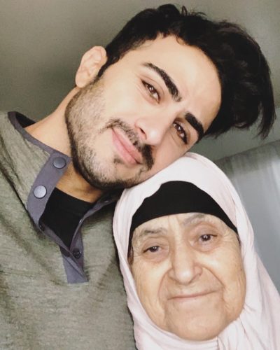 Alexander Uloom with his mom