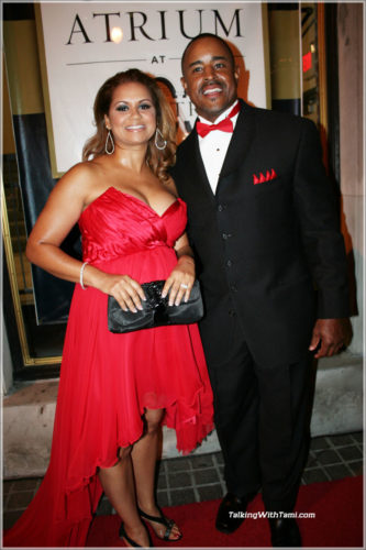 Brian Jordan with his wife