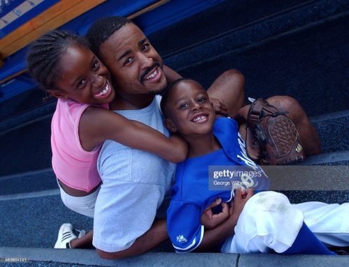 Brian Jordan with two of his kids