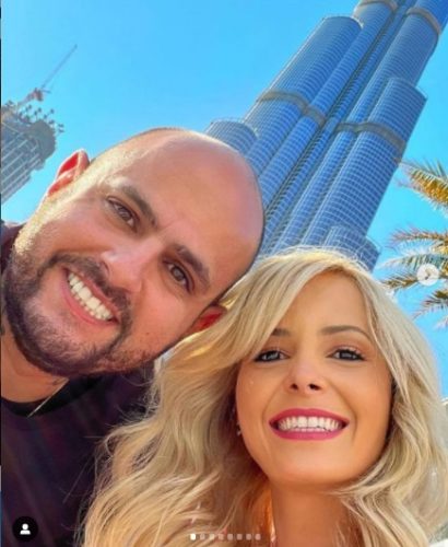 Jhenny Andrade with her husband