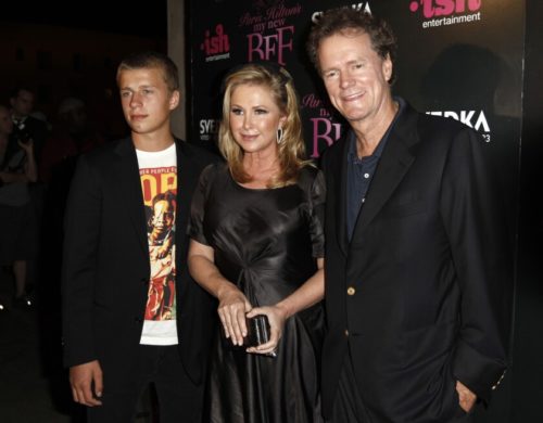Conrad Hughes Hilton with his sister and father