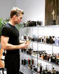 Jeremy Fragrance with his perfumes range