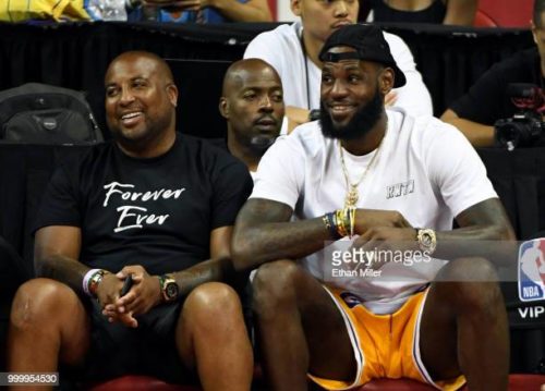 Randy Mims with LeBron James
