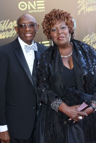 Tramaine Hawkins with her husband