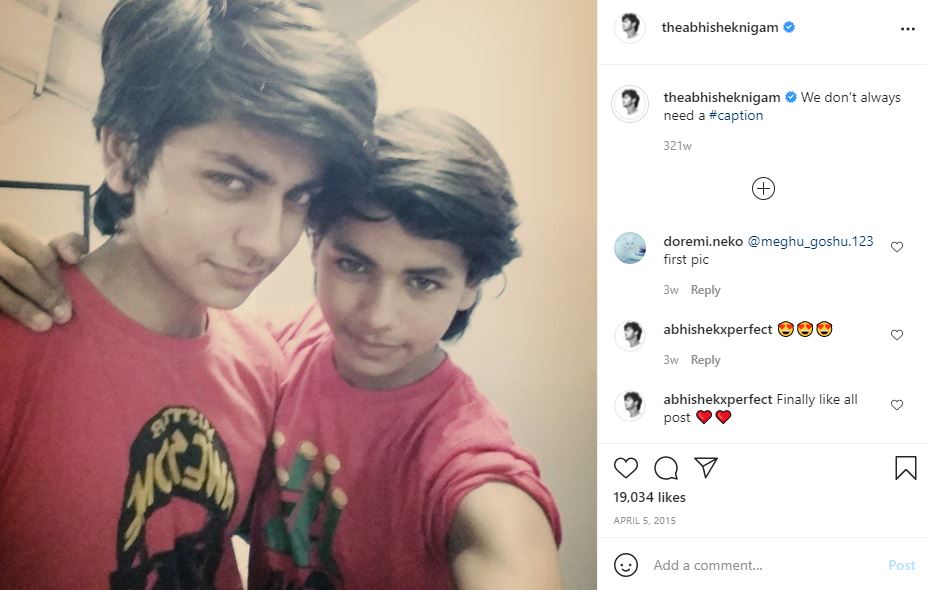 Abhishek Nigam's first Instagram post