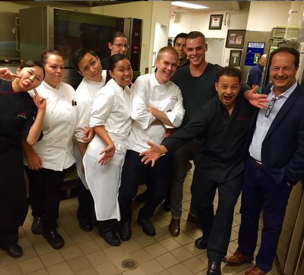 Amaury Guichon went for dinner with the best plated dessert chefs