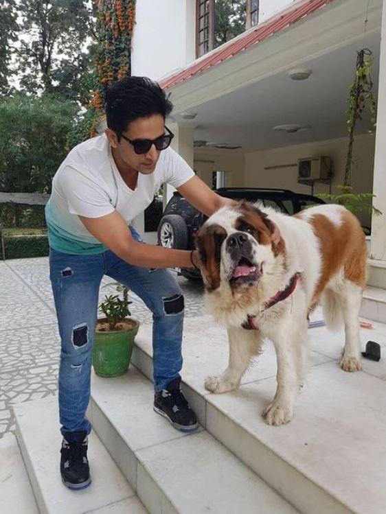 Arslan Goni and his dog Liam