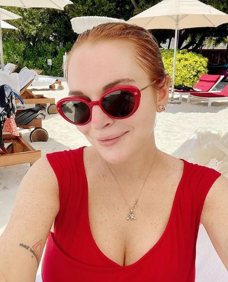 Bader's fiancée Lindsay Lohan