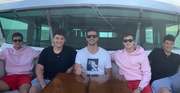 Ballack with his family