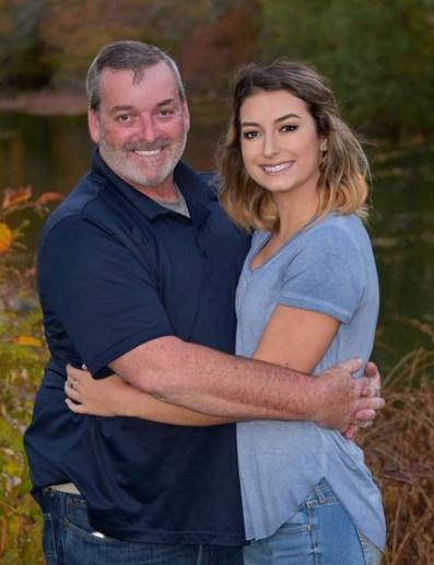 Brianna Chickenfry with her dad