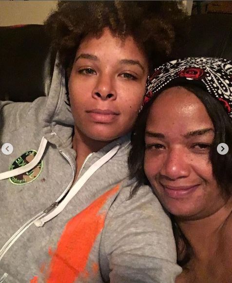 Chaunte Wayans and her mother