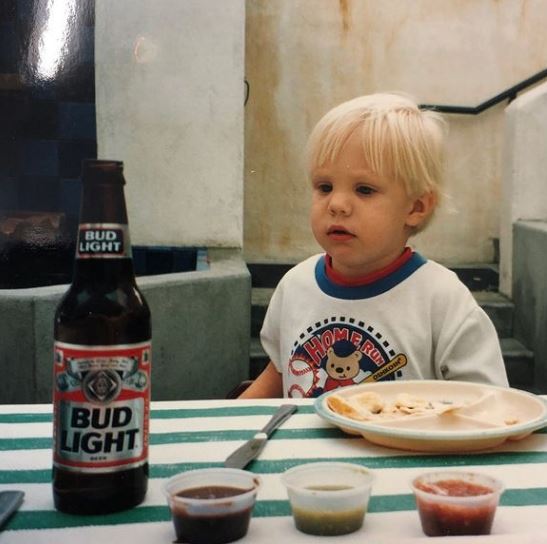 Childhood photo of Chris Long