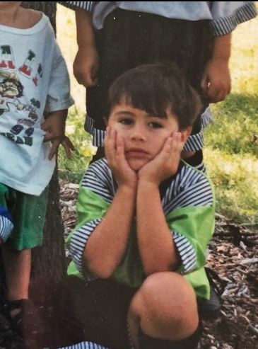 Childhood photo of Damian