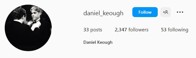 Danny Keough Instagram handle