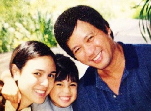Dominique Cojuangco with her parents