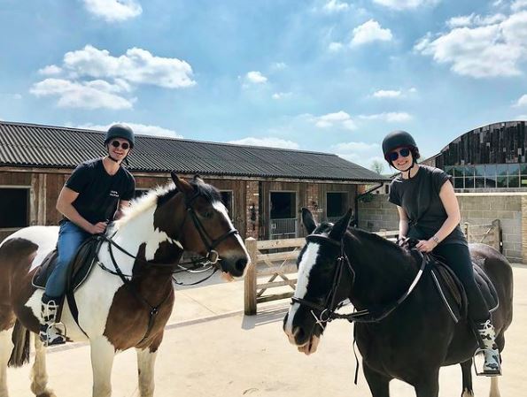 Gemma Styles loves horse riding