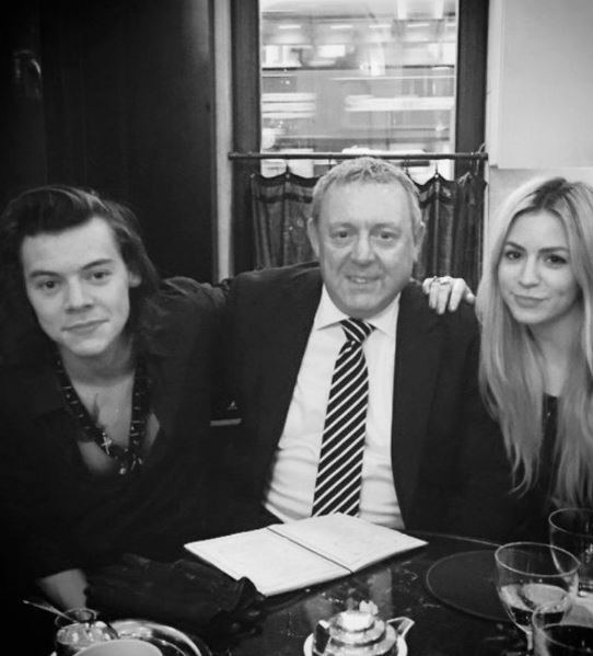 Gemma Styles with her dad Desmond Styles and brother Harry Styles