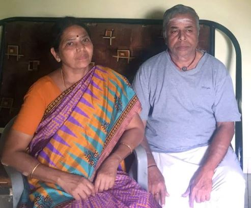Girish Mathrubootham aunt and her husband