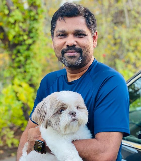 Girish Mathrubootham has a pet dog