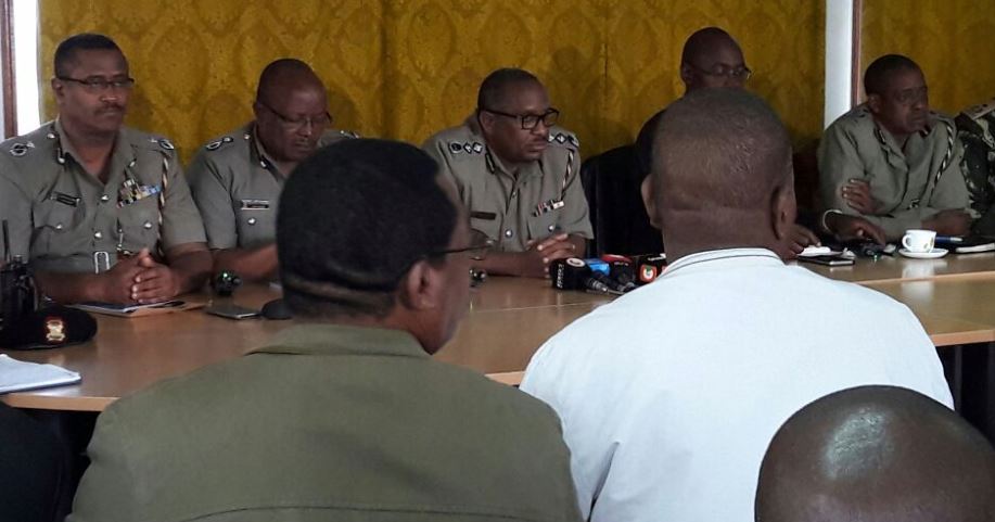 Japheth Koome with other police officers