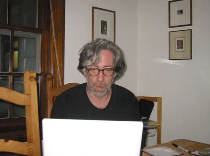 Jeff Tiedrich while working in his office