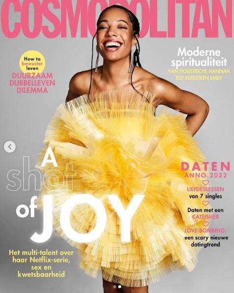 Joy Delima on the cover page of Cosmopolitan magazine