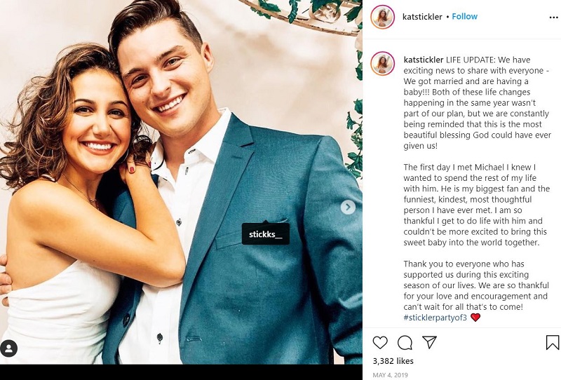 Kat Stickler and Michael Stickler announced about their marriage via an Instagram post