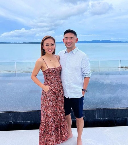 Kathy Fang with her husband