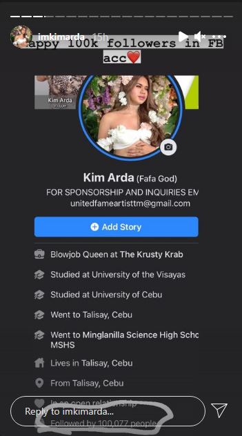 Kim Arda personal information.