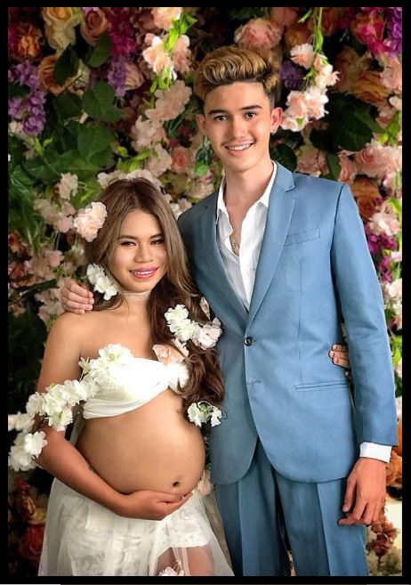 Kim Arda pregnancy photoshoot with her boyfriend.