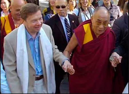 Kim Eng Eckhart Tolle aka Ulrich Leonard Tolle with Dalai Lama
