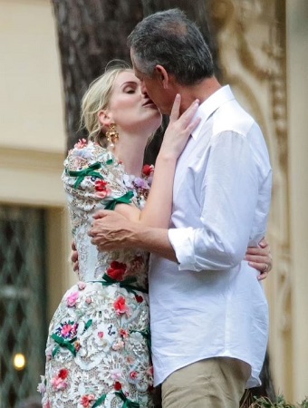 Lady Kitty Spencer with her husband Michael Lewis
