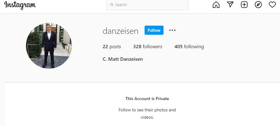 Matt Danzeisen's Instagram account