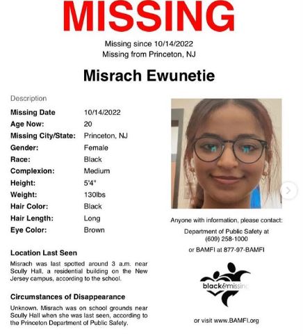 Misrach Ewunetie missing