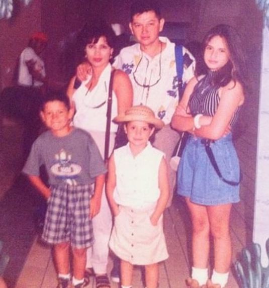 Natasha Lopez old image with her family