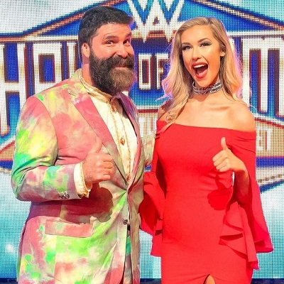 Noelle Foley with her father Mick Foley